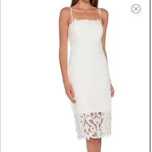 Bardot Lina Lace Sheath Dress White